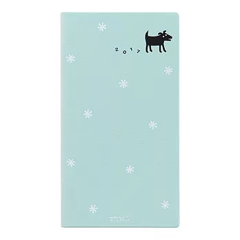 MIDORI POCKET DIARY 2017手帳長形(月間)-小黑狗