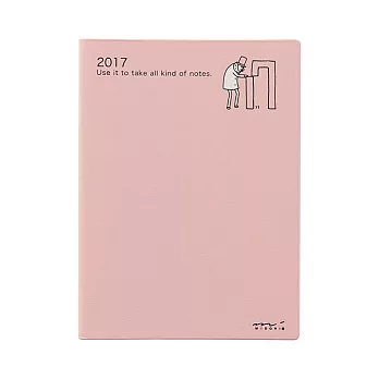 MIDORI POCKET DIARY 2017手帳(月雙週)A6-歐吉桑