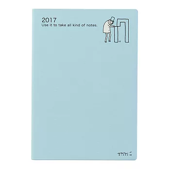 MIDORI POCKET DIARY 2017手帳(月單週)B6-歐吉桑