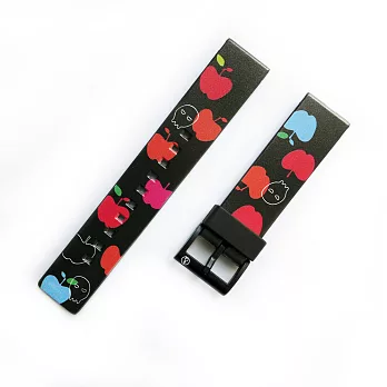 Q&Q SmileSolar 40mm錶帶-020蘋果骷髏