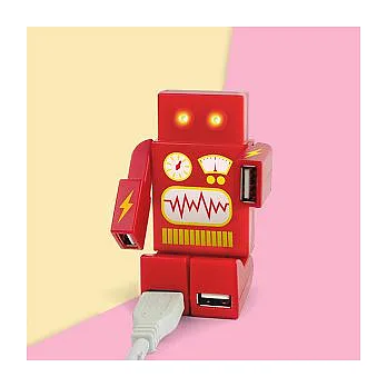 英國 Mustard USB HUB - 機器人(紅)