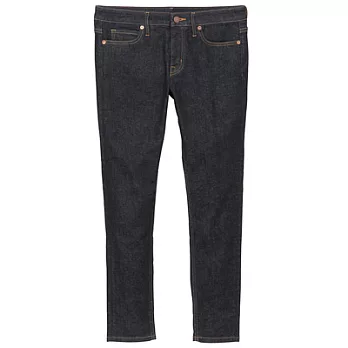 [MUJI無印良品]女有機棉混丹寧超彈力緊身褲26暗藍