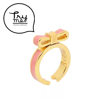 Try Me 蝴蝶結甜心戒指粉紅色