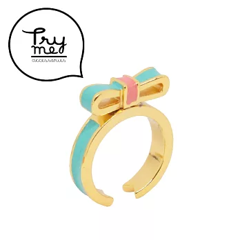 Try Me 蝴蝶結甜心戒指薄荷色