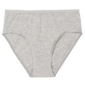 [MUJI無印良品]女有機棉混彈性無側縫高腰內褲M灰色