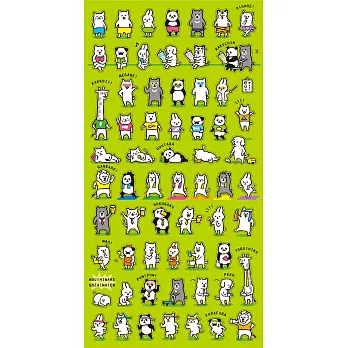 【MIND WAVE】手帳貼紙_動物們的日常