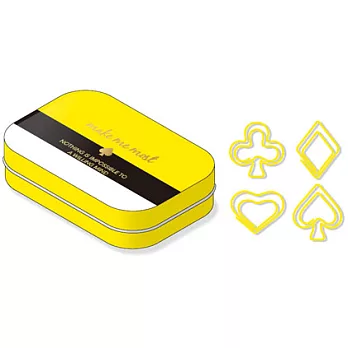 【MIND WAVE】撲克牌花色迴紋針(12入)_黑桃