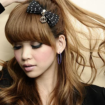 [Lady c.c.]魅力紫色大圈圈耳環