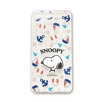 SNOOPY 史努比 APPLE IPhone7 立體彩繪防摔空壓手機殼水手款