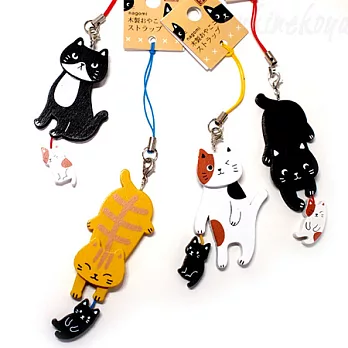 【日本進口！】可愛い手作 ~ 貓咪搖頭吊飾【三款選！】B黑白貓