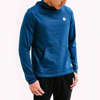 ROSY HOODIES急速乾燥連帽teeM藍