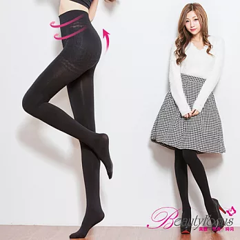 BeautyFocus台灣製全彈舒適保暖褲襪5300-黑色