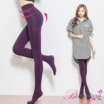 BeautyFocus台灣製全彈舒適保暖褲襪5300-深紫色