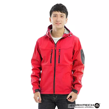【STORMTECH】HS-1獨家輕薄防水透氣刷毛保暖外套-男S紅色