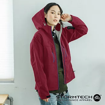 【加拿大STORMTECH】HS-1W獨家輕薄防水透氣刷毛保暖外套-女S暗紅藍