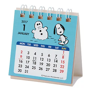 《Sanrio》SNOOPY 2017迷你桌曆