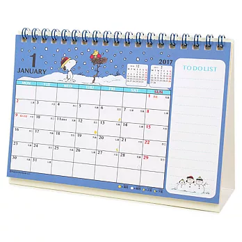 《Sanrio》SNOOPY 2017桌曆(M)
