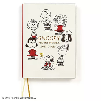 《Sanrio》SNOOPY 2017年曆手冊B6(好友)