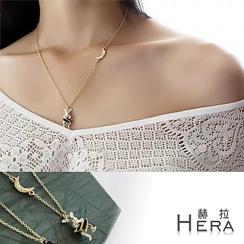 【Hera】赫拉 星球月亮萌寵項鍊(白兔)