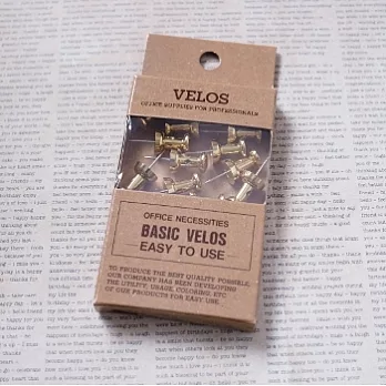 【VELOS】金色圖釘(12入)