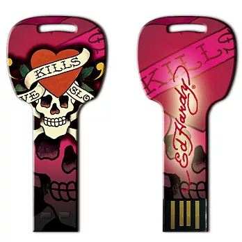美國潮牌 ED HARDY 8GB USB KEY 限量碟LKS粉刺青圖騰