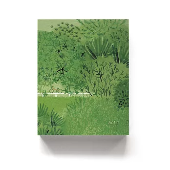 實心美術【現在】2017 手帳2號 深綠的氣味L