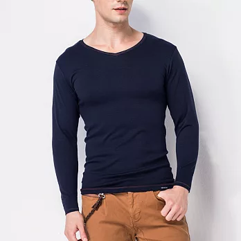 【MORINO摩力諾】抗菌防臭速乾長袖衫M藍色