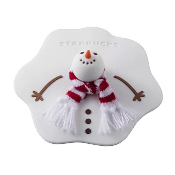 [星巴克]冰凝雪人矽膠杯蓋