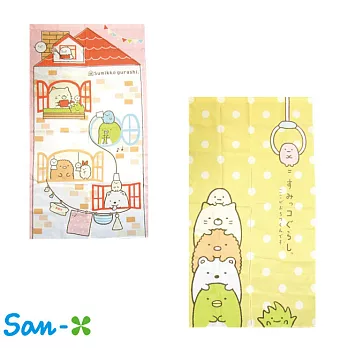 【日本進口正版】San-X 角落生物 150CM 門簾/長門簾 居家飾品 -打開窗戶款