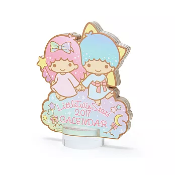《Sanrio》雙星仙子2017透明底台造型迷你桌曆