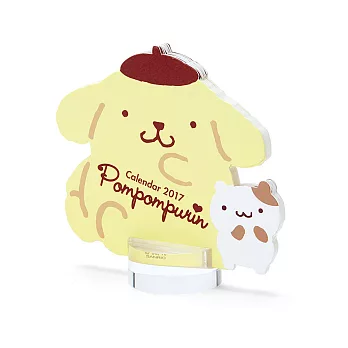 《Sanrio》布丁狗2017透明底台造型迷你桌曆