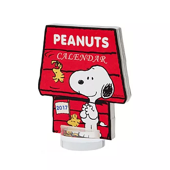 《Sanrio》SNOOPY 2017透明底台造型迷你桌曆