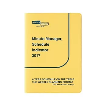 【HIGHTIDE】2017左週曆右橫線手帳_Minute Manager(A5)_Yellow