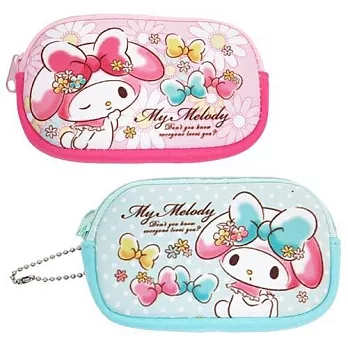 【日本進口正版】美樂蒂 My Melody 長型 防震 收納包/卡片包/零錢包 Sanrio -粉紅款
