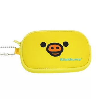 【日本進口正版】San-X 拉拉熊 長型 防震 收納包/卡片包/零錢包 Rilakkuma-小雞款