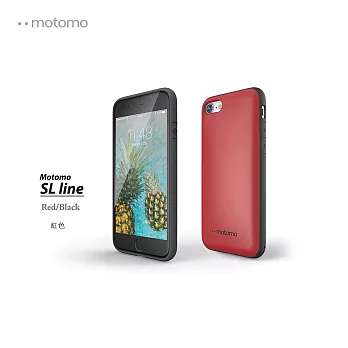 INO SL Slide 滑蓋插卡槽手機保護殼iPhone 7紅色