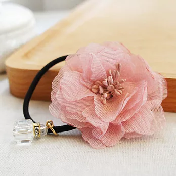 AmaZing 魔髮達人~清新甜美輕紗手工山茶花髮圈