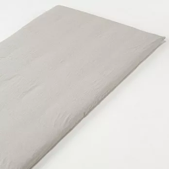 [MUJI無印良品]有機棉柔舒水洗棉墊被套/SD單人加大米色