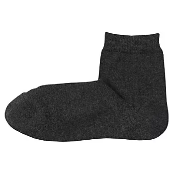 [MUJI無印良品]殘系直角襪/三雙組23~25cm墨灰