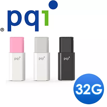 PQI 勁永 U176V 32GB USB3.0 鋼琴烤漆碟 (灰/粉/黑)(黑)