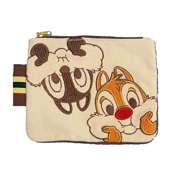 【日本進口正版】奇奇蒂蒂 兩用 收納包 面紙包 零錢包 卡片包 迪士尼 Disney