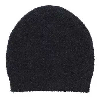 [MUJI無印良品]毛絨針織帽深藍