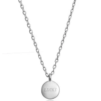 AmaZing Lucky氣質百搭許願小金豆鎖骨短鍊 (2色任選)銀色