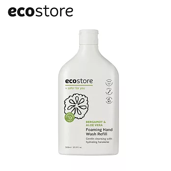 【ecostore】純淨潔手泡泡-500ml補充瓶/黃瓜佛手柑