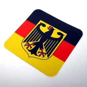 【國旗商品創意館】德國徽旗方形抗ＵＶ、防水貼紙／Germany~
