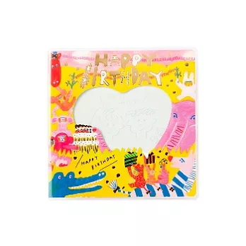 【AIUEO】剪貼式插繪相簿(小)_birthday animal