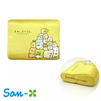 【日本進口正版】San-X 角落生物 慢回彈枕頭 靠枕/枕頭/午安枕-黃色款