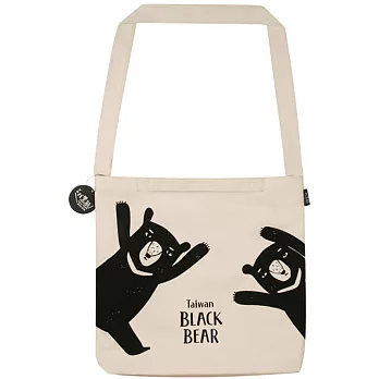 知音文創/來趣找黑熊帆布提袋/黑熊