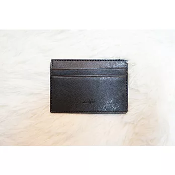 《Cuir》票卡夾。黑