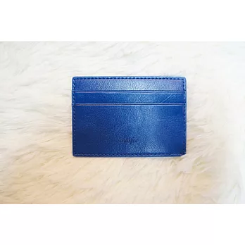 《Cuir》票卡夾。藍